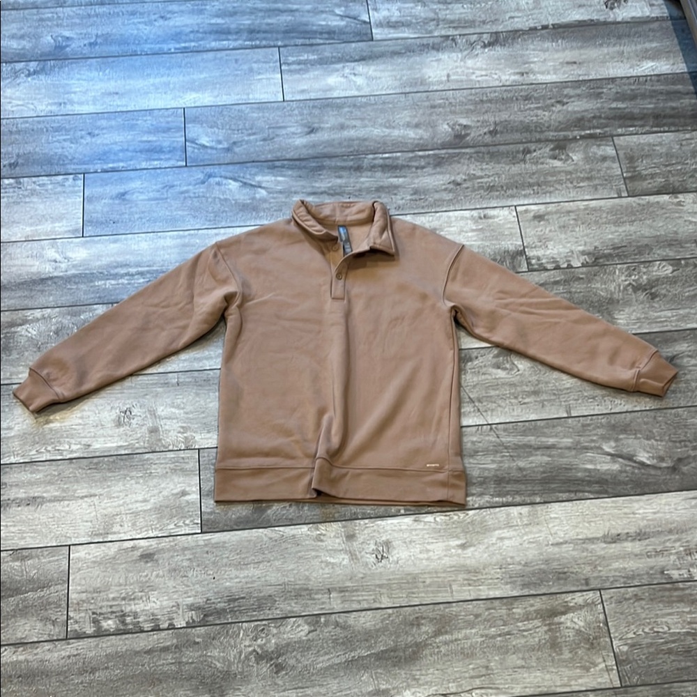 Mondetta Tan Crew Neck Sweater with Soft Knit